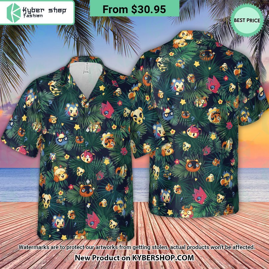 New Horizons Characters Amimal Crossing Hawaiian Shirt