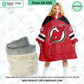 New Jersey Devils red Hoodie Blanket