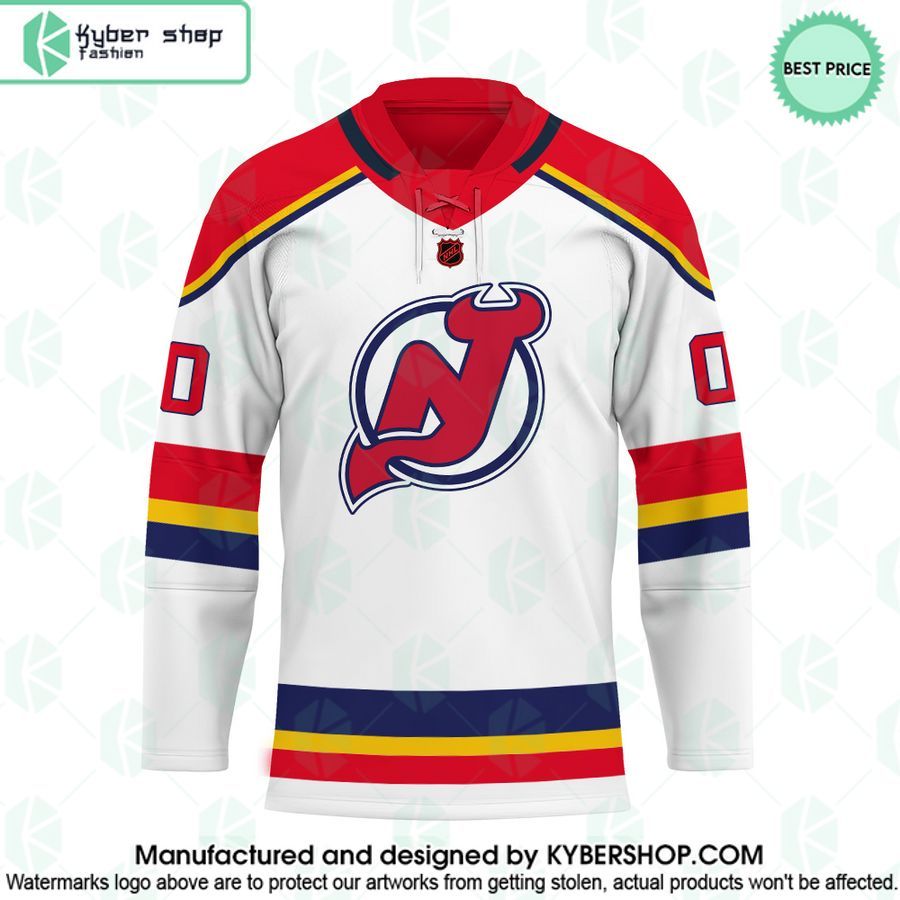 New Jersey Devils Reverse Retro CUSTOM Hockey Jersey