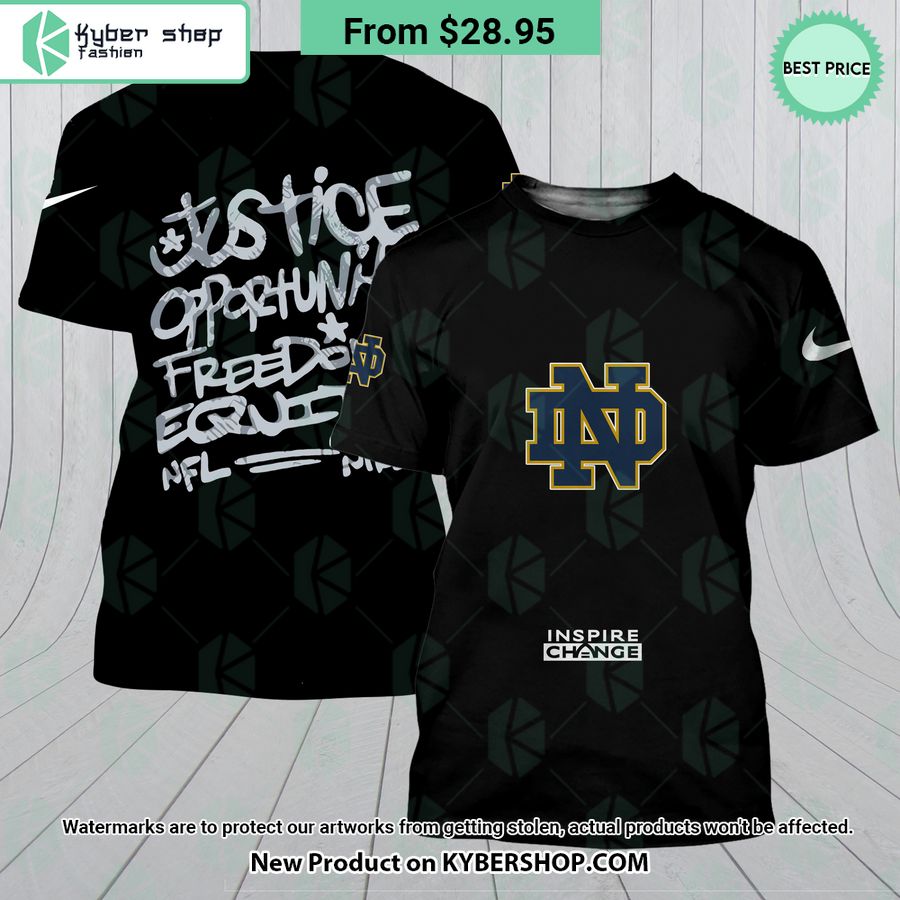 NEW Notre Dame Fighting Irish Justice Inspire Change Hoodie
