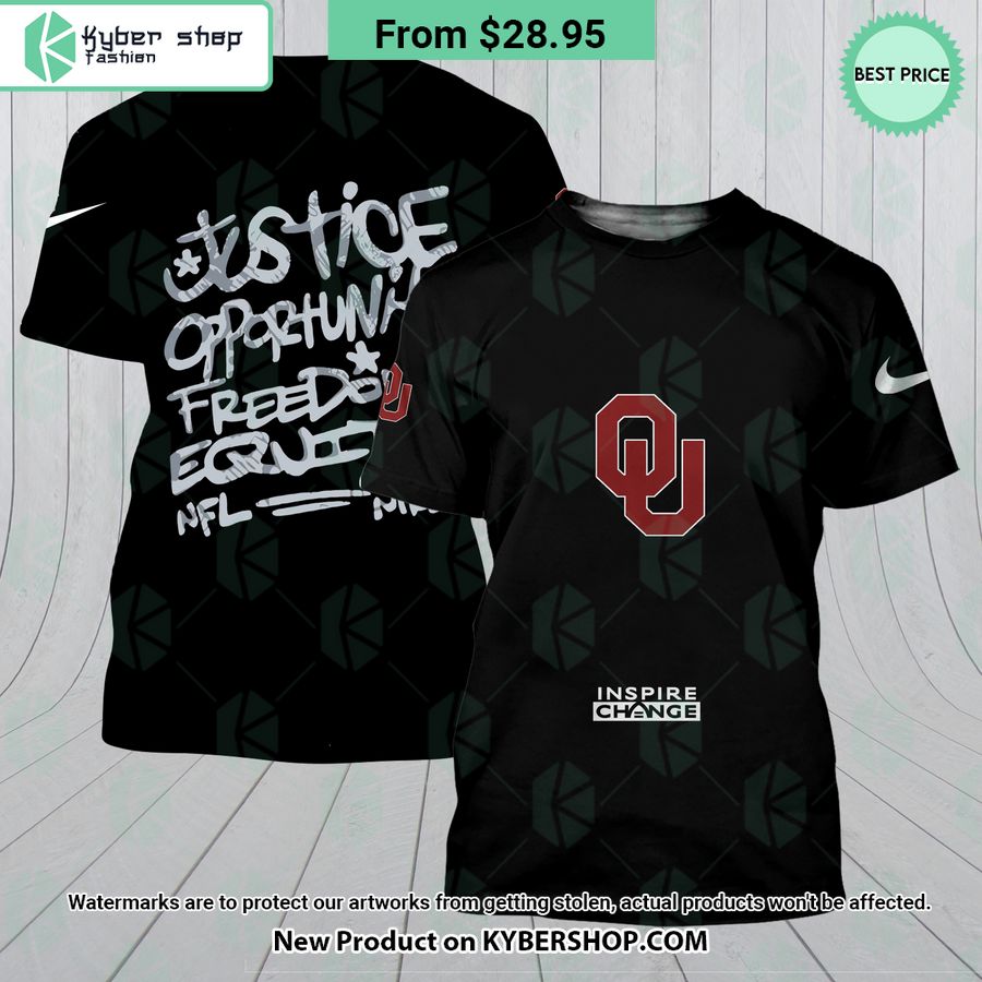 NEW Oklahoma Sooners Justice Inspire Change Hoodie