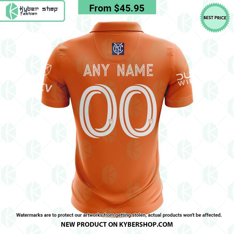 New York City FC 2023 Away The Volt MLS CUSTOM Polo Shirt