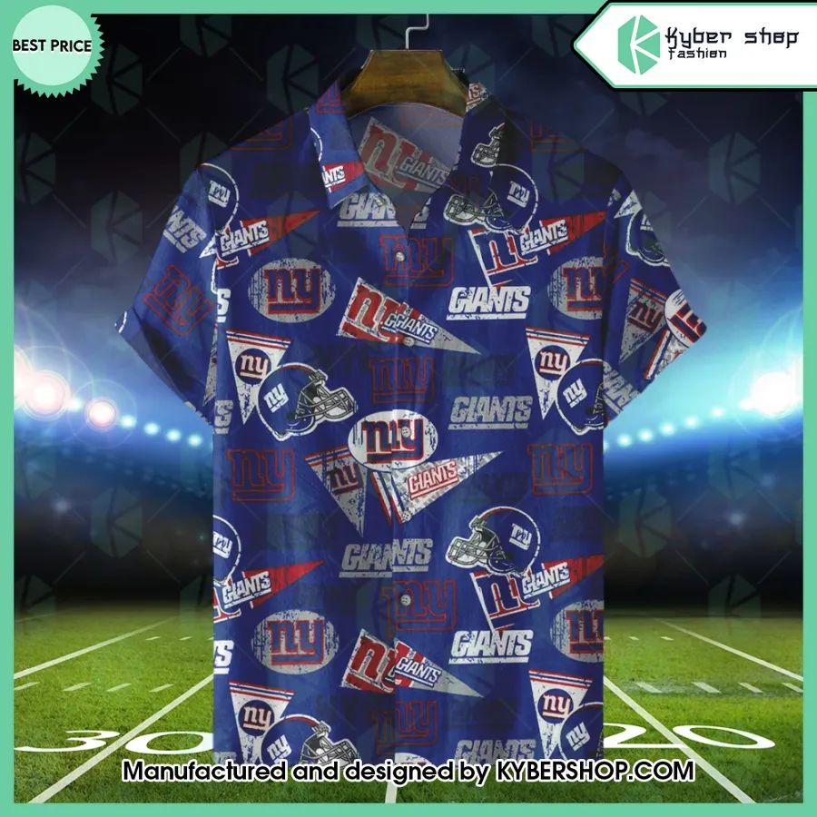New York Giants logo Hawaiian Shirt