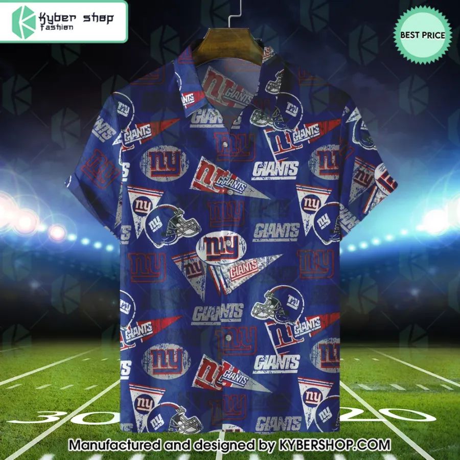 New York Giants logo Hawaiian Shirt