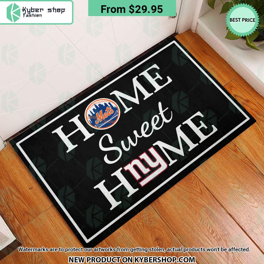 New York Giants New York Mets Home Sweet Home Doormat