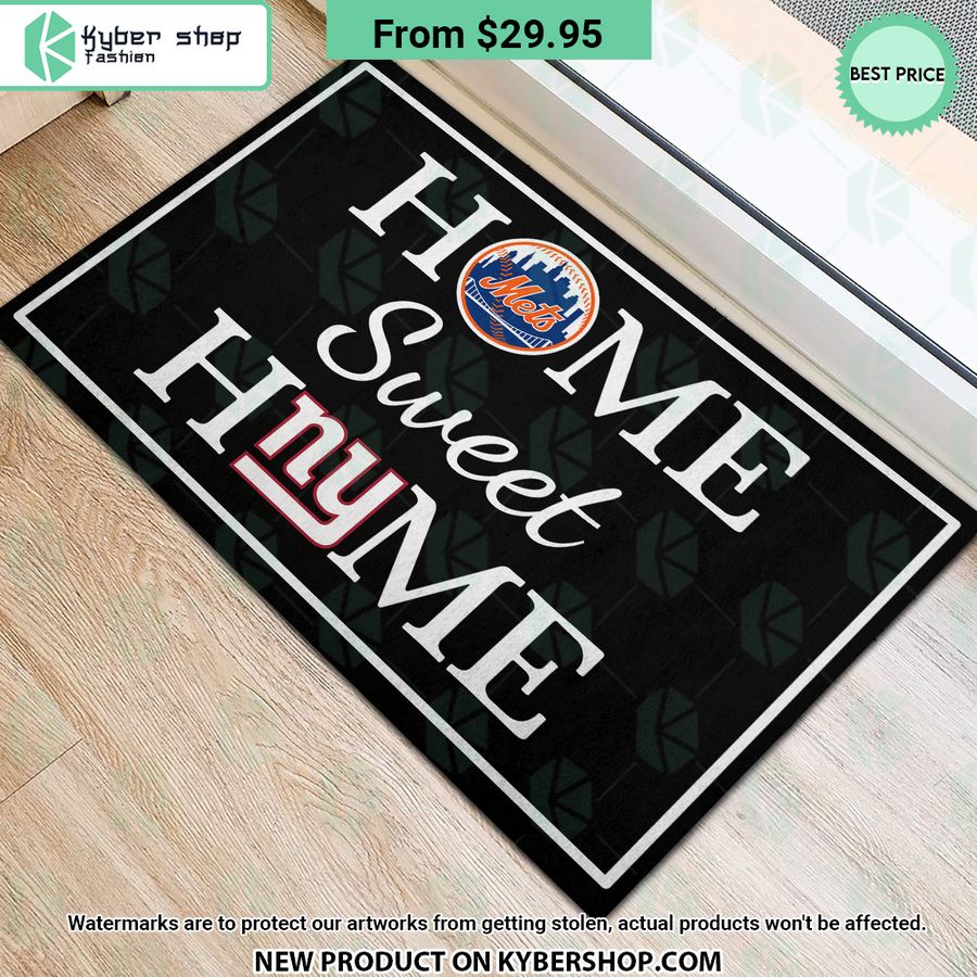 New York Giants New York Mets Home Sweet Home Doormat