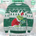 New York Jets Grinch Ugly Christmas Sweater