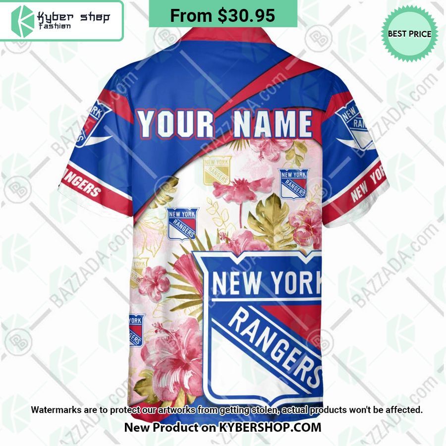 New York Rangers custom personalized Hawaiian Shirt