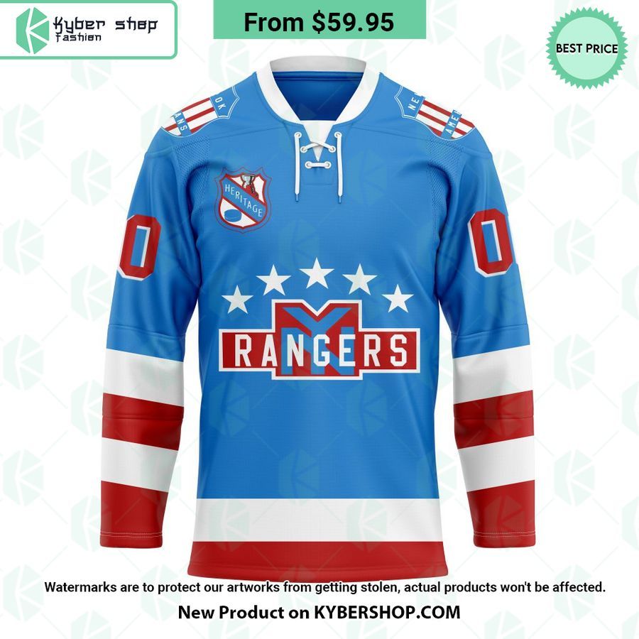 New York Rangers Heritage Concepts team logo Hockey Jersey