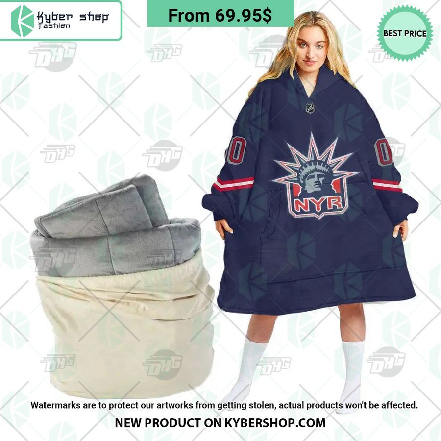 New York Rangers Hoodie Blanket