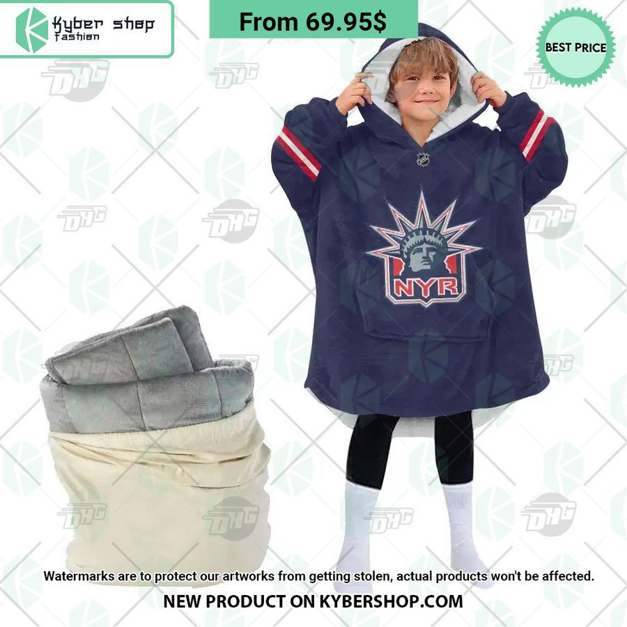 New York Rangers Hoodie Blanket