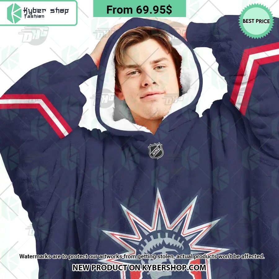 New York Rangers Hoodie Blanket
