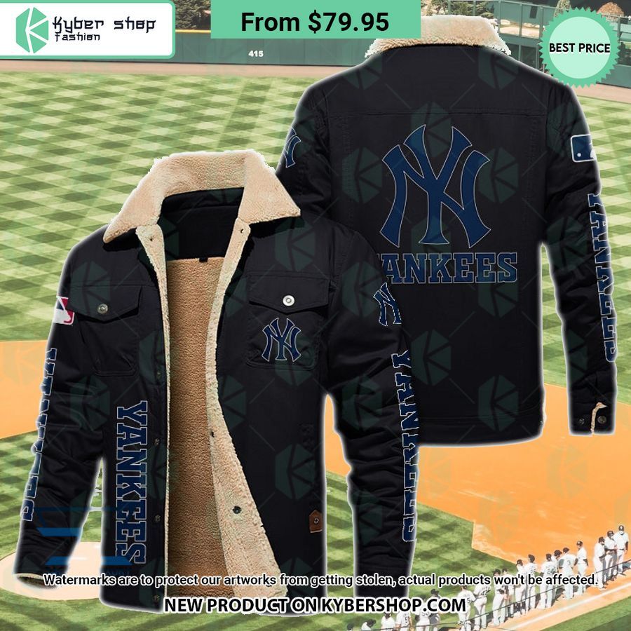 New York Yankees MLB Fleece Leather Jacket