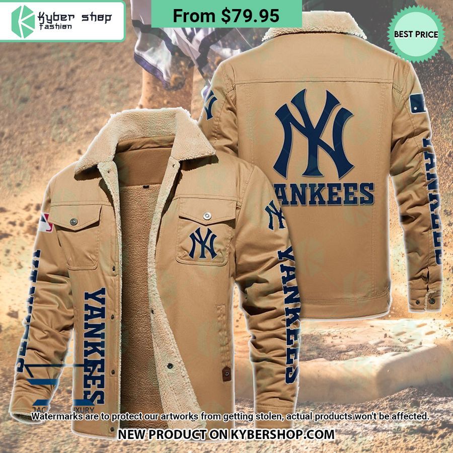 New York Yankees MLB Fleece Leather Jacket