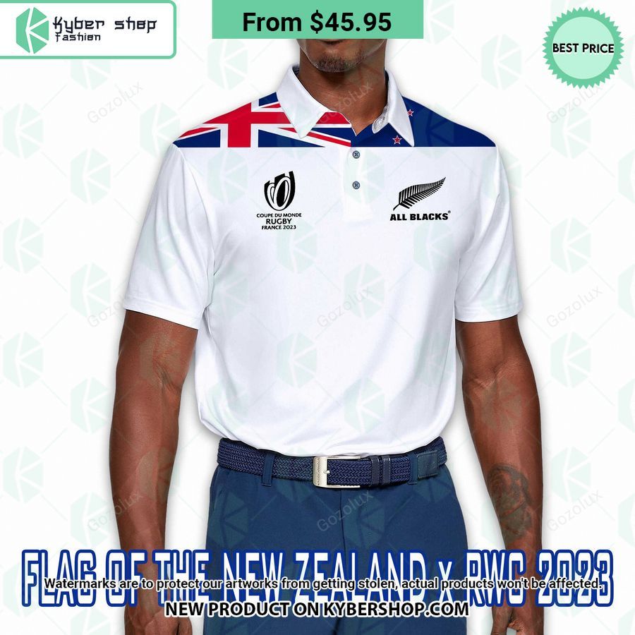 New Zealand Flag Rugby World Cup Polo Shirt