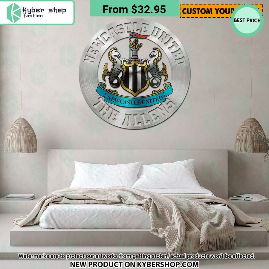 Newcastle United CUSTOM Metal Sign