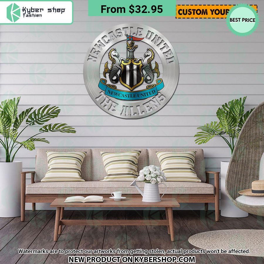 Newcastle United CUSTOM Metal Sign
