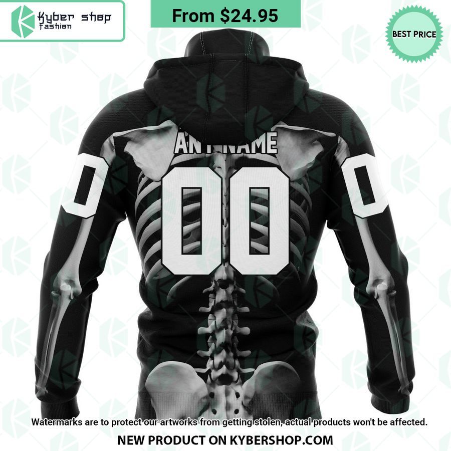 NHL Anaheim Ducks Skeleton Costume Halloween CUSTOM Hoodie