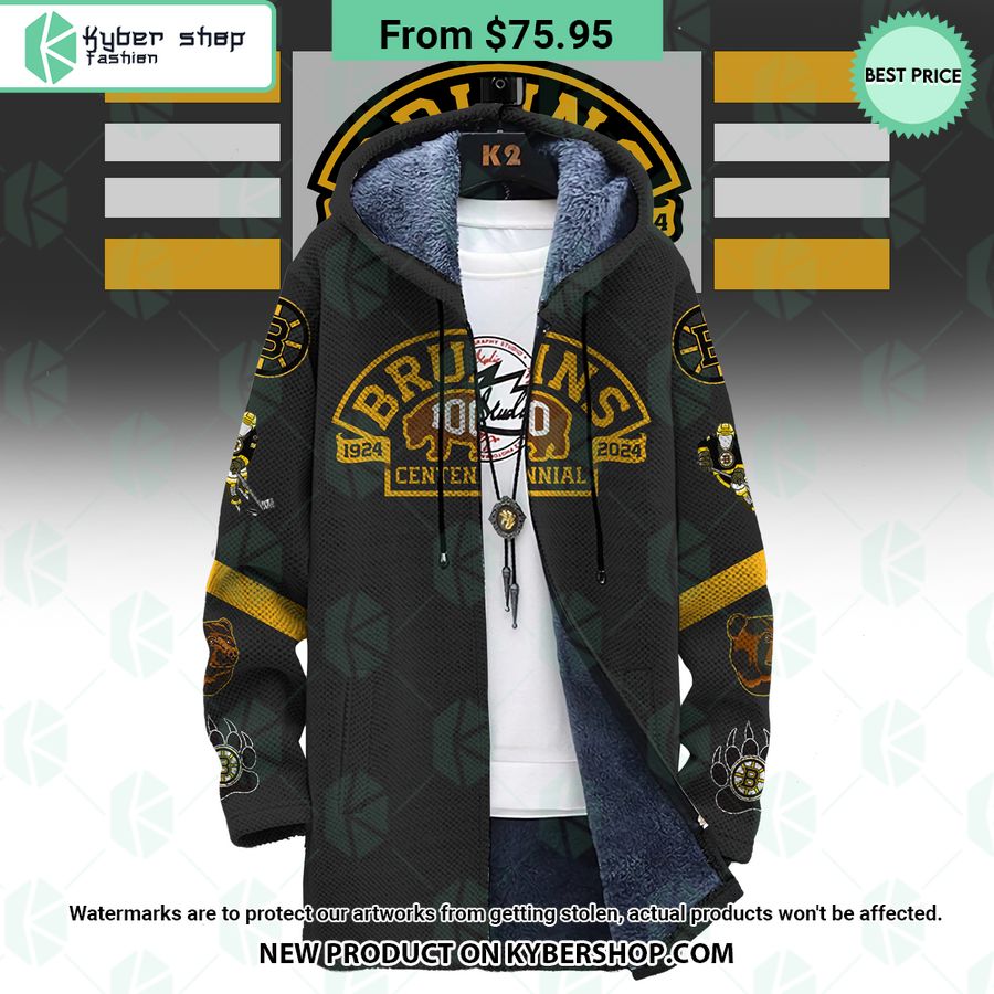 NHL Boston Bruins 100 Centennial Fleece Windbreaker Jacket
