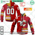 NHL Calgary Flames Mix CFL Calgary Stampeders Jersey CUSTOM Hoodie