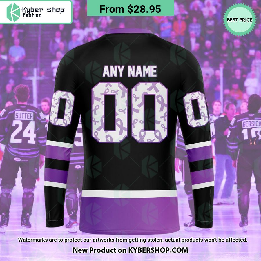 NHL Columbus Blue Jackets Hockey Fights Cancer Hoodie