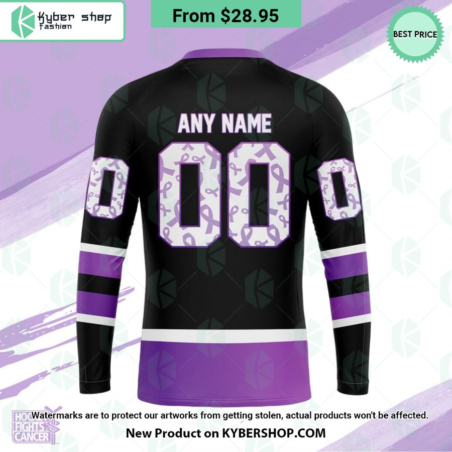 NHL Edmonton Oilers Hockey Fights Cancer Hoodie