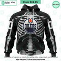 NHL Edmonton Oilers Skeleton Costume Halloween CUSTOM Hoodie