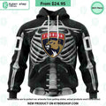 NHL Florida Panthers Skeleton Costume Halloween CUSTOM Hoodie