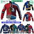 NHL Mix 2 Teams Home Jersey CUSTOM Hoodie