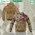 NHL New Jersey Devils Marine Corps Camo CUSTOM Hoodie