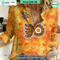 NHL Philadelphia Flyers Orange Every Child Matter Women Casual Shirt