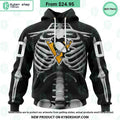 NHL Pittsburgh Penguins Skeleton Costume Halloween CUSTOM Hoodie