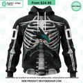 NHL San Jose Sharks Skeleton Costume Halloween CUSTOM Hoodie