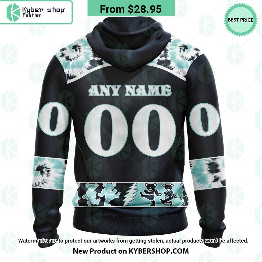 NHL Seattle Kraken Special Grateful Dead Design CUSTOM Hoodie