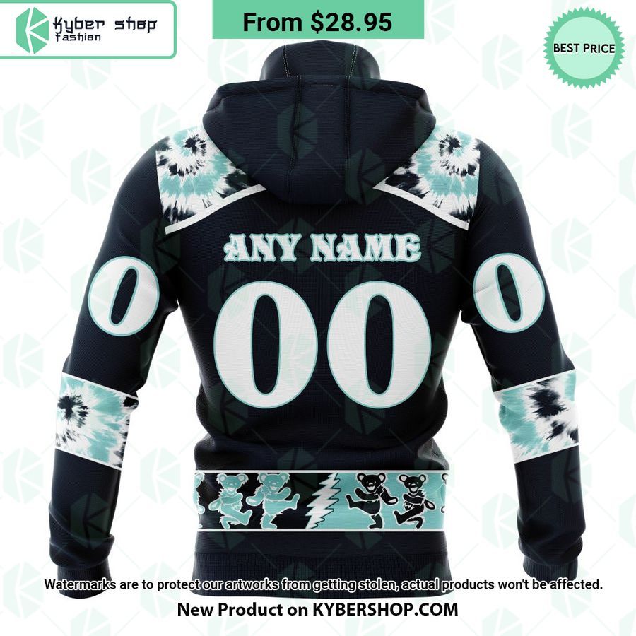 NHL Seattle Kraken Special Grateful Dead Design CUSTOM Hoodie