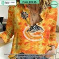 NHL Vancouver Canucks Orange Every Child Matter Women Casual Shirt