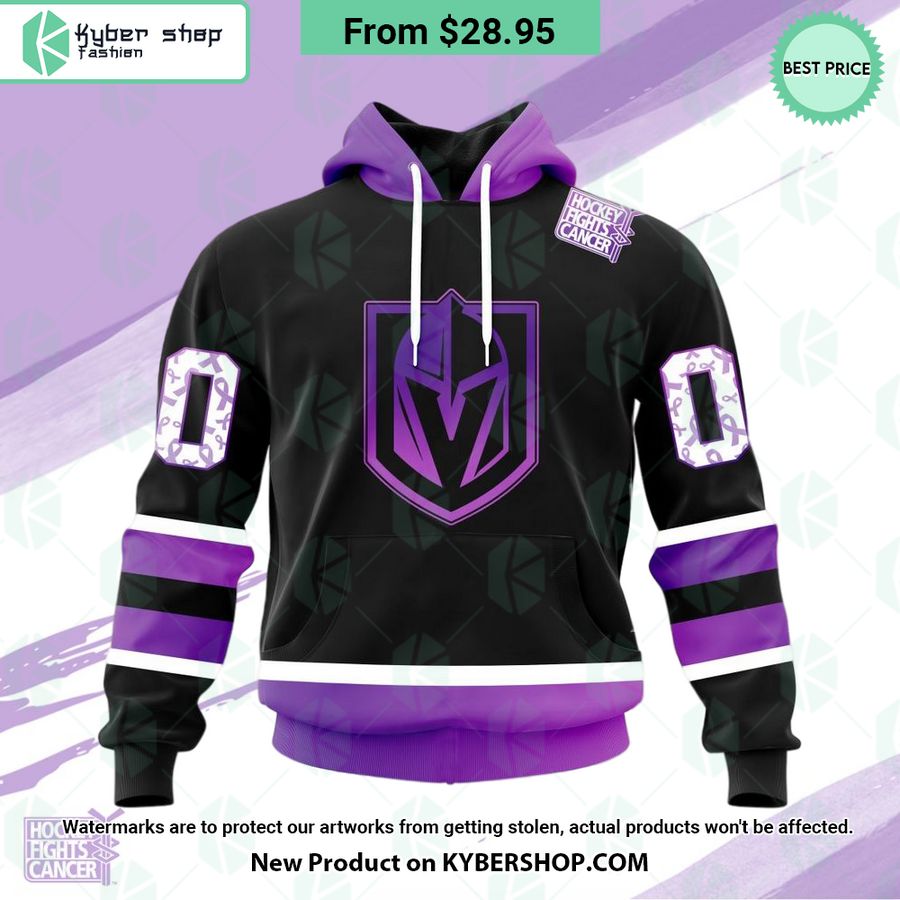 NHL Vegas Golden Knights Hockey Fights Cancer Hoodie