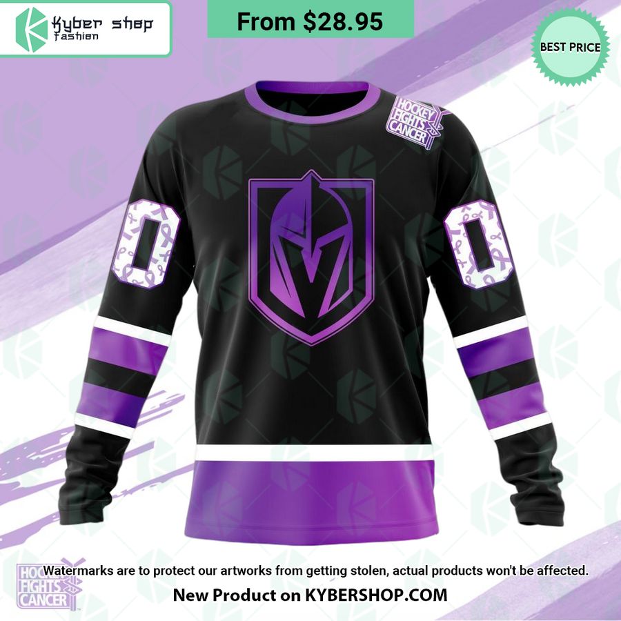 NHL Vegas Golden Knights Hockey Fights Cancer Hoodie