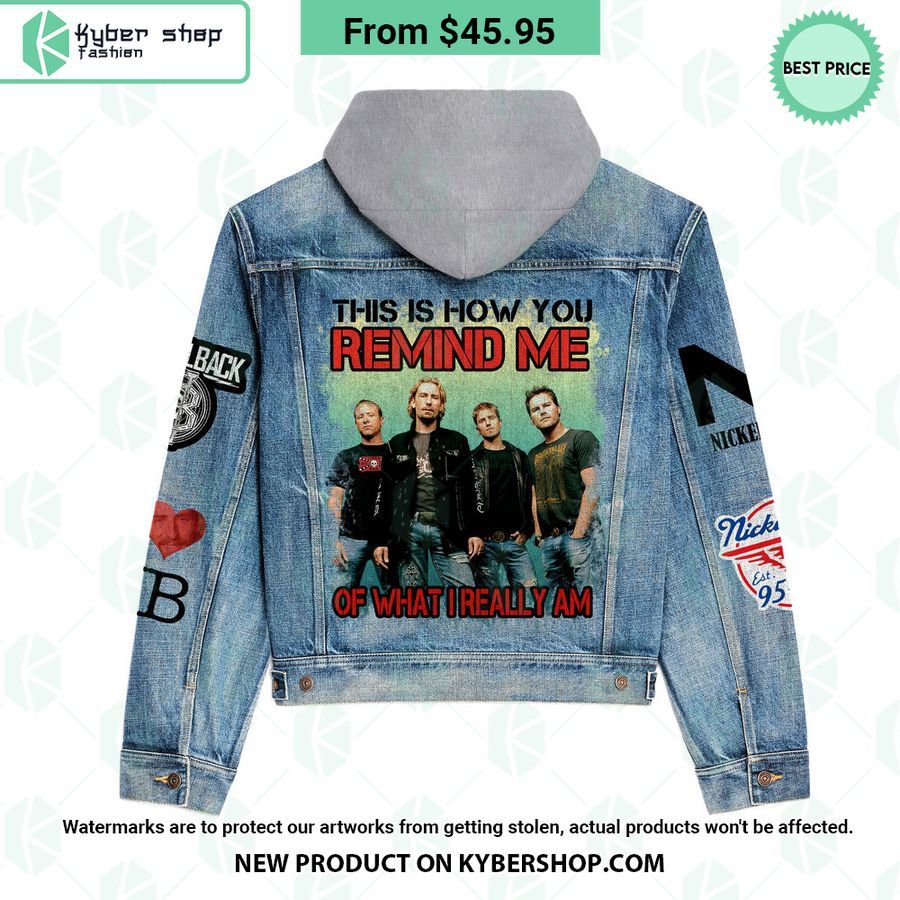 Nickelback Band Hooded Denim Jacket
