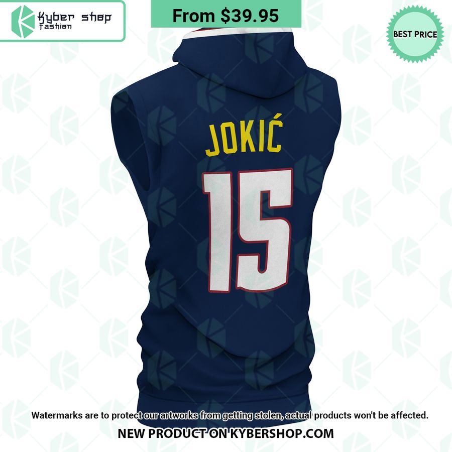 Nikola Jokic 15 Denver Nuggets NBA Final Sleeveless Hoodie