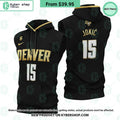 Nikola Jokic 15 Denver Nuggets NBA Sleeveless Hoodie
