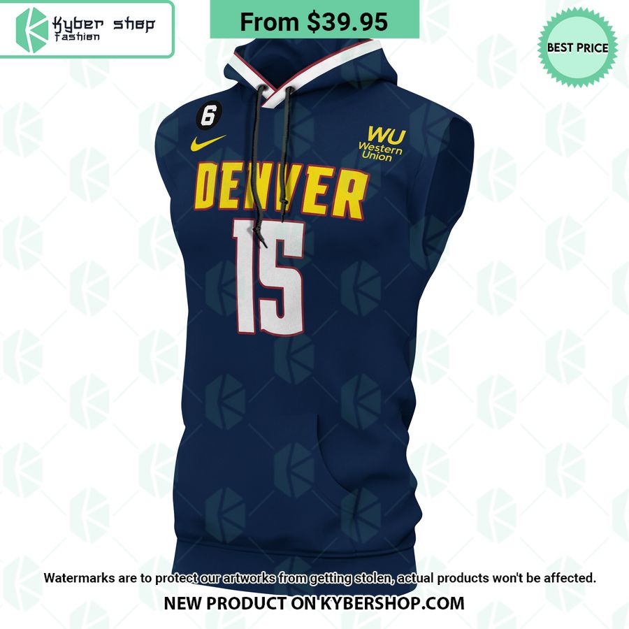 Nikola Jokic 15 Denver Nuggets Sleeveless Hoodie
