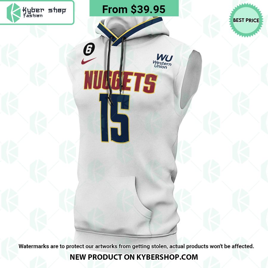 Nikola Jokic 15 Denver Nuggets Western Union Sleeveless Hoodie