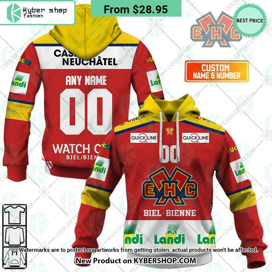 NL Hockey EHC Biel Home Jersey Hoodie, Shirt