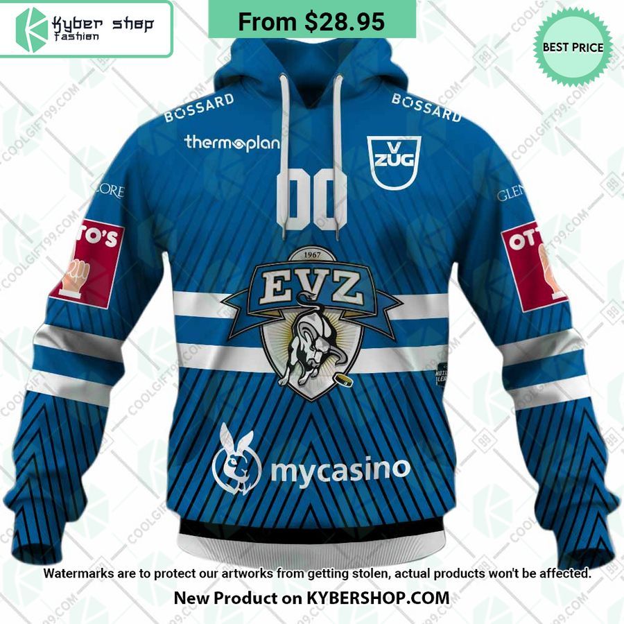 NL Hockey EV Zug Home Jersey Hoodie, Shirt