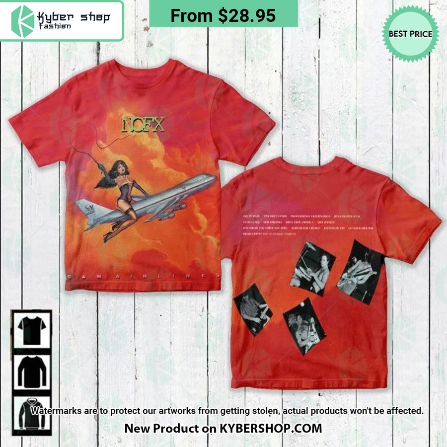NOFX Band S&M Airlines Album Cover Shirt