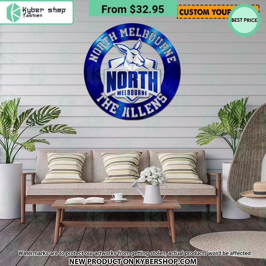 North Melbourne CUSTOM Metal Sign