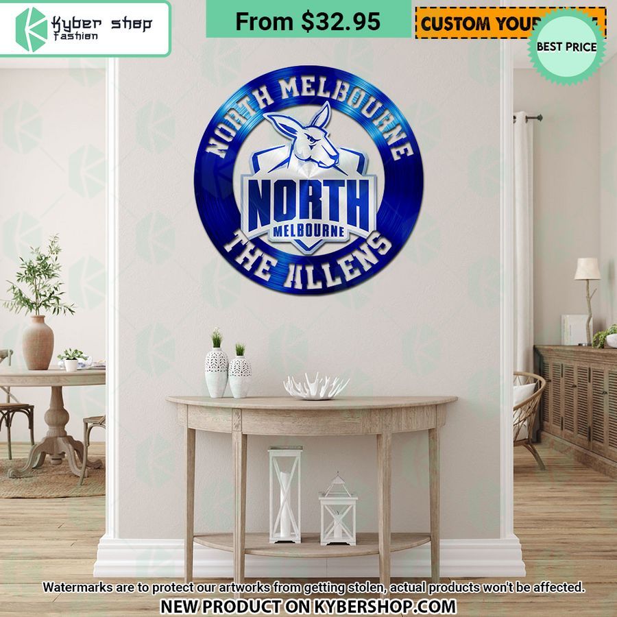 North Melbourne CUSTOM Metal Sign