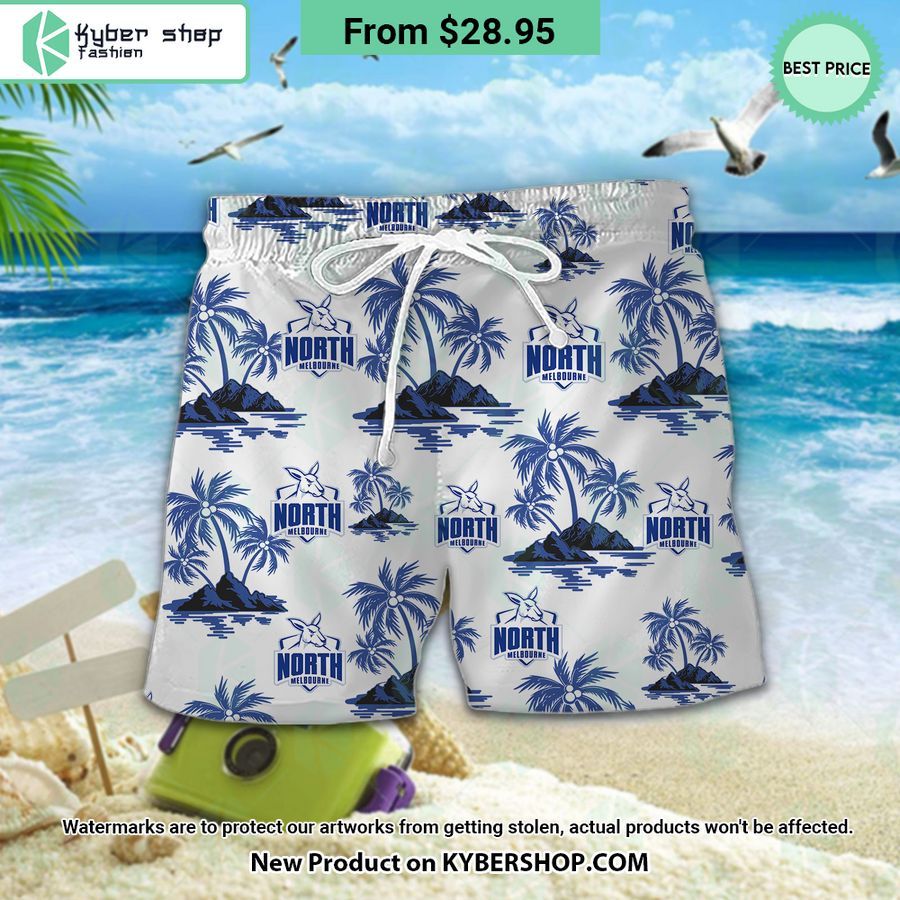 North Melbourne Football Club Hawaiian Shirt Shorts