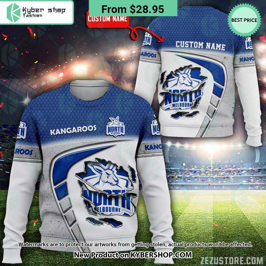 North Melbourne Kangaroos CUSTOM Hoodie